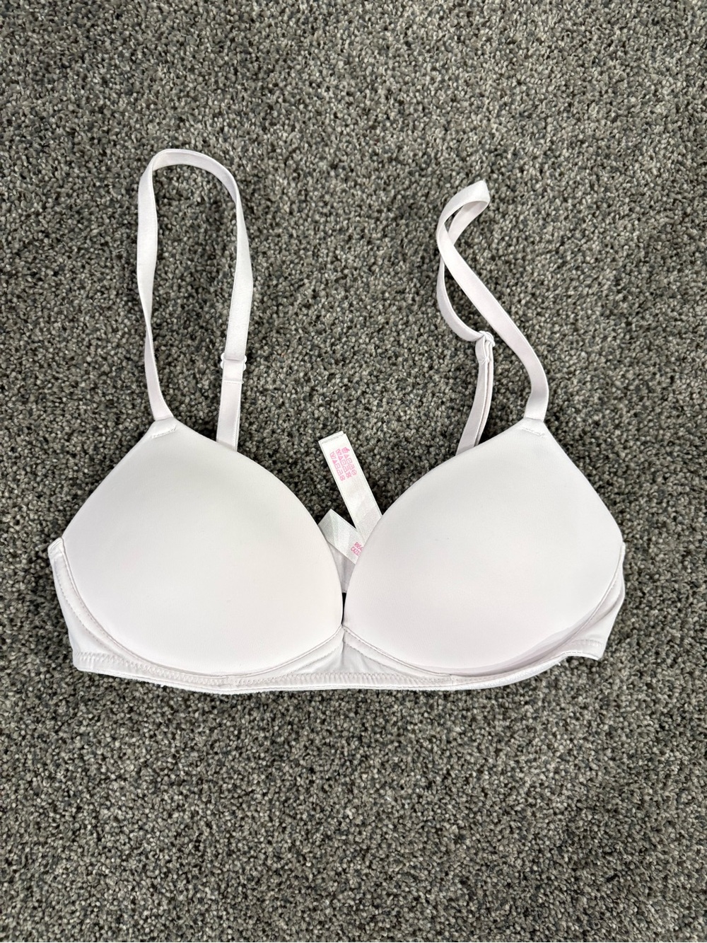 PINK Victoria's Secret White Lightly Padded T-Shirt Bra